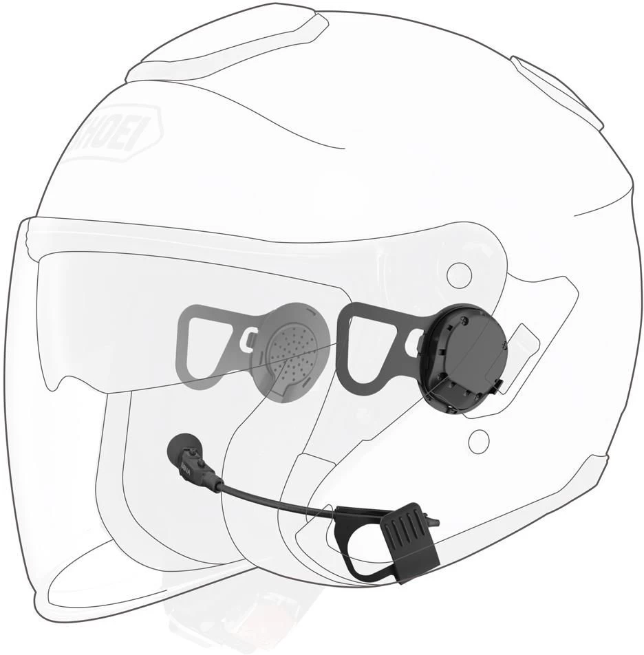 Sena 10U Bluetooth Headset, Shoei J-Cruise 3 Sena 10U Bluetooth Headset, Shoei J-Cruise