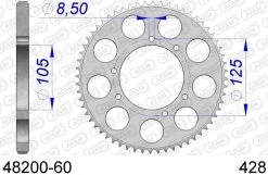 AFAM Tandwiel Achterzijde Aluminium 60T - 428