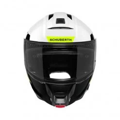 Schuberth C5 Eclipse Motorhelm -Professionele Winkel Voor Motoruitrusting c5 eclipse wit geel detail 2 db7c