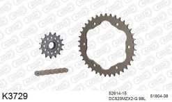 DC Kettingset - Aluminium 520 Conversie