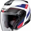 Nolan N40-5 Pivot Motorhelm -Professionele Winkel Voor Motoruitrusting nolan n40 5 pivot wit blauw rood 0f1e