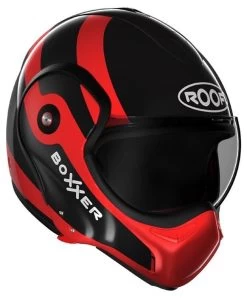 Roof BoXXer Fuzo Motorhelm 9 Roof BoXXer Fuzo Motorhelm -Professionele Winkel Voor Motoruitrusting roof boxxer fuzo rood zwart 1 2f3f