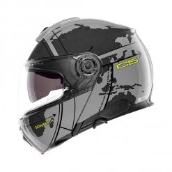 Schuberth C5 Globe Motorhelm -Professionele Winkel Voor Motoruitrusting schuberth c5 globe grijs fluo 2 20e8
