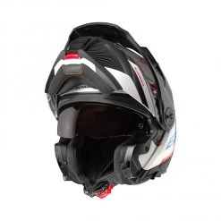 Schuberth E2 Defender Motorhelm 9 Schuberth E2 Defender Motorhelm -Professionele Winkel Voor Motoruitrusting schuberth e2 defender wit rood blauw 1 11c7