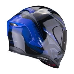 Scorpion Exo-R1 Evo Air Gaz Motorhelm -Professionele Winkel Voor Motoruitrusting scorpion exo r1 evo air gaz zwart blauw 2 4755