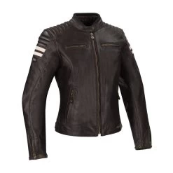 Segura Lady Stripe Perfo Motorjas -Professionele Winkel Voor Motoruitrusting segura lady stripe perfo bruin beige 1 0ded