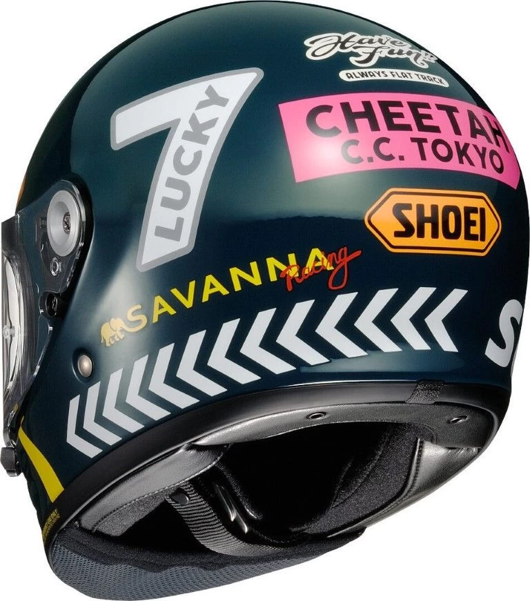 Shoei Glamster 06 Cheetah Custom Cycles TC-2 Motorhelm 3 Shoei Glamster 06 Cheetah Custom Cycles TC-2 Motorhelm